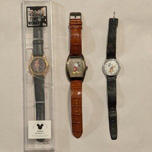 Lot of 3 Vintage Disney Watches